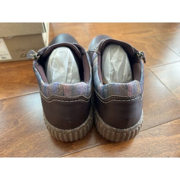 Clarks Women's Caroline Cove Oxford Burgundy Leather 5.5 M NEW - Picture 9 of 9